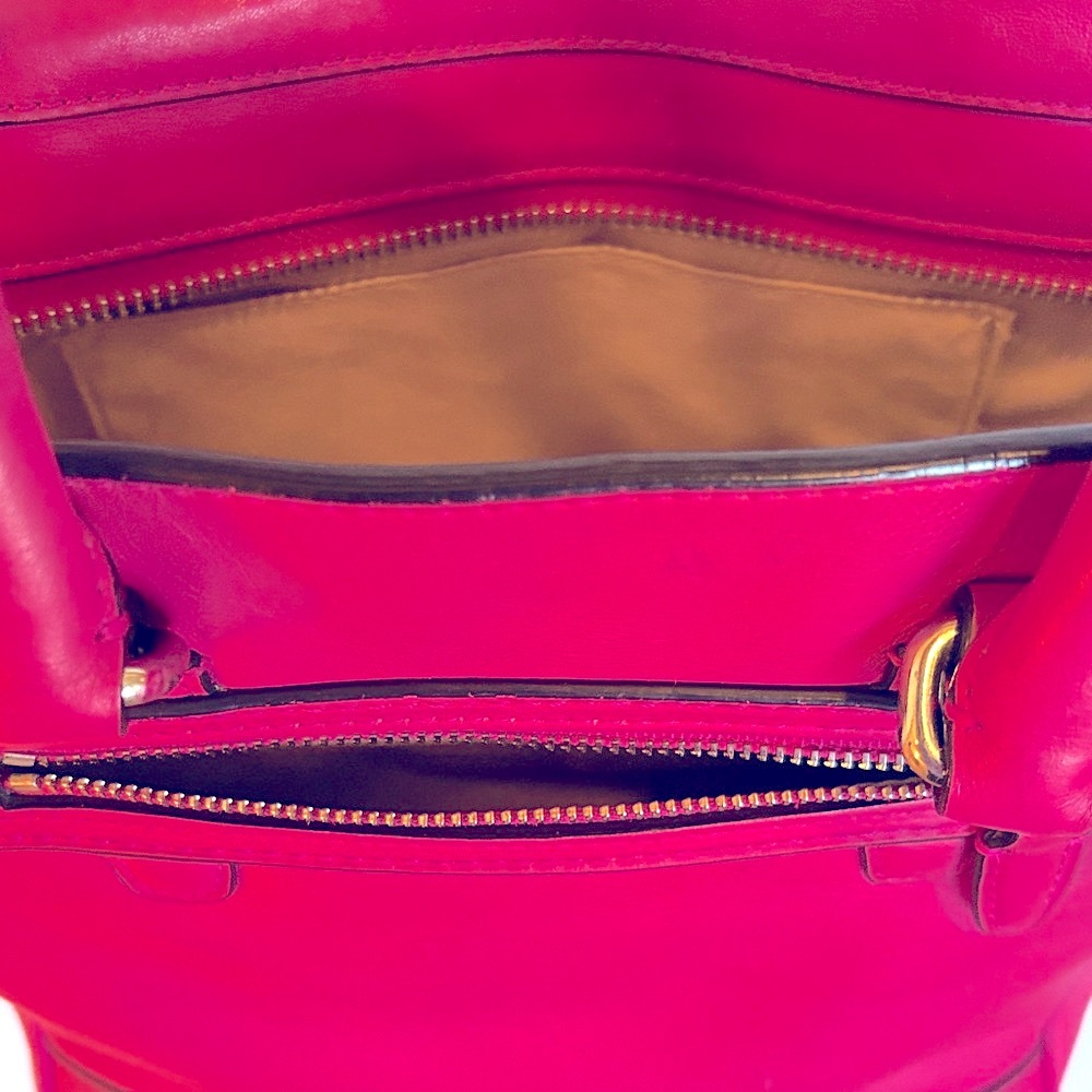 Coach Tanner Tassel Fuchsia Leather Shoulder/Crossbody Bag - Like New! - Picture 10 of 15
